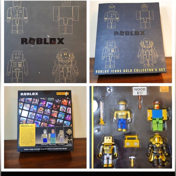 2021 Roblox Icons Gold Collectors Set 4 Figure Pack - Picture 1 of 10